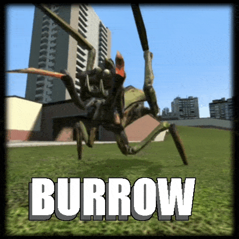 auto burrow for headcrabs and antlions