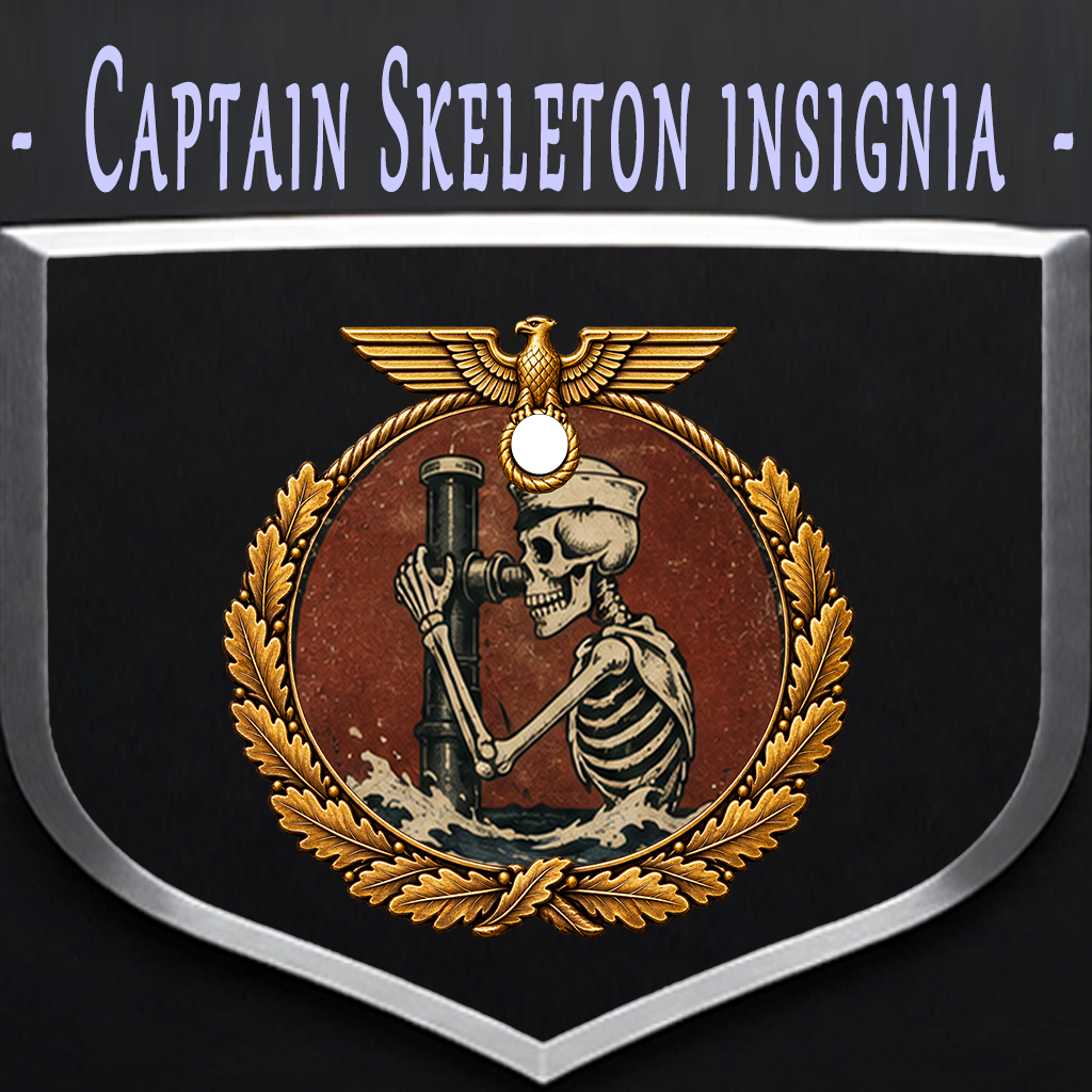 Emblem 8 Captain Skeleton insignia