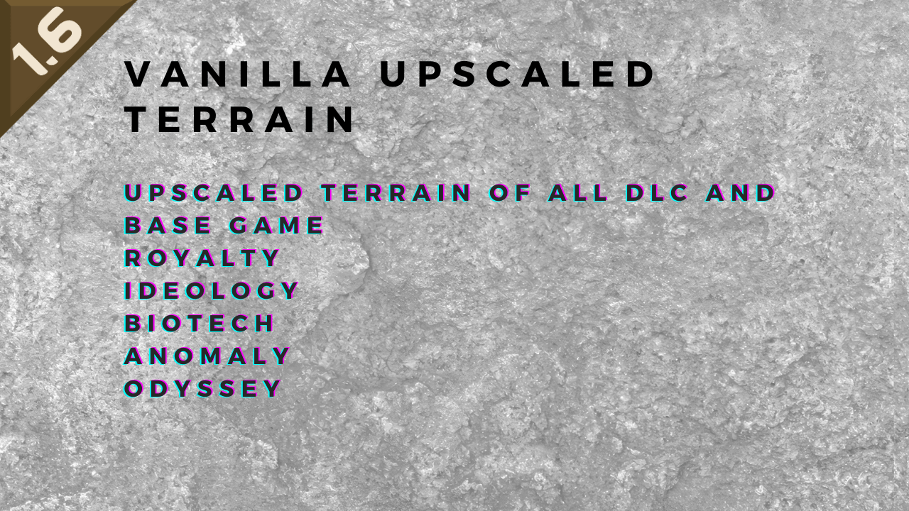 Vanilla Upscaled Terrain mod preview for RimWorld