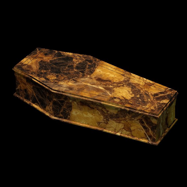 Coffin, Cristalyn Amber Marble