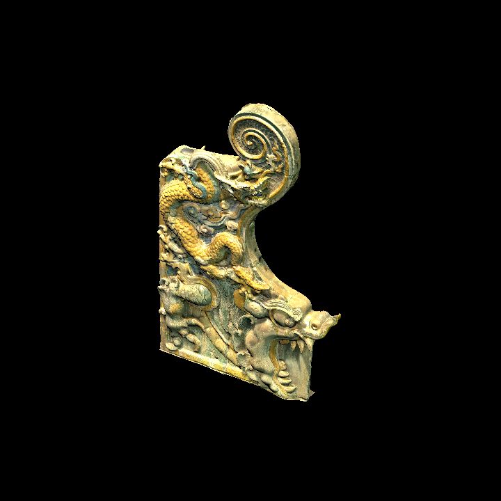 Eastern dragon wall statue