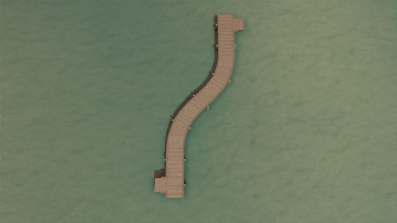 Prehistoric Resort Walkway Wavy Entrance