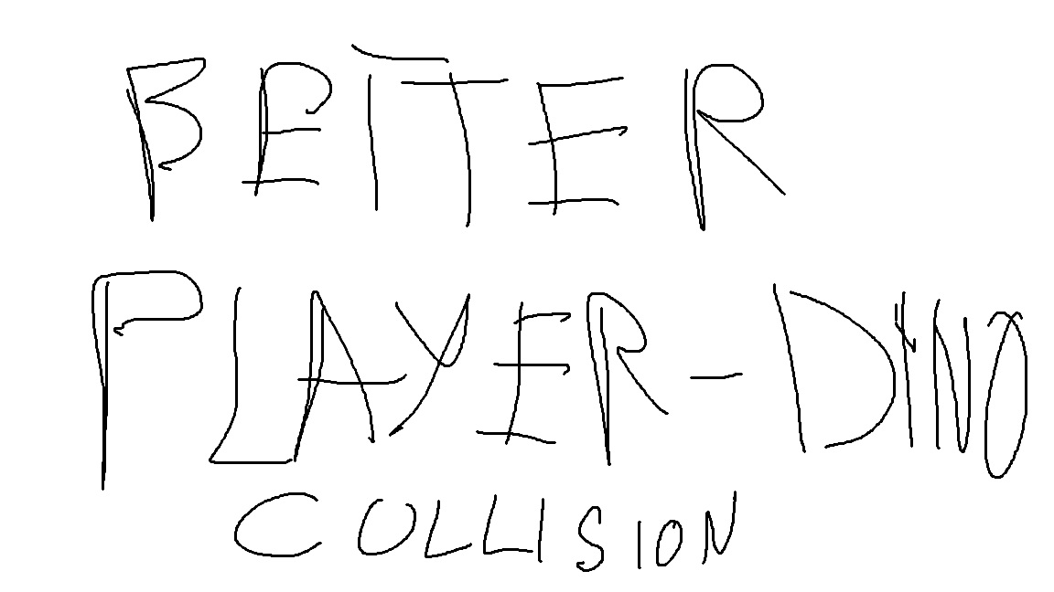 Better Player Dino Collision