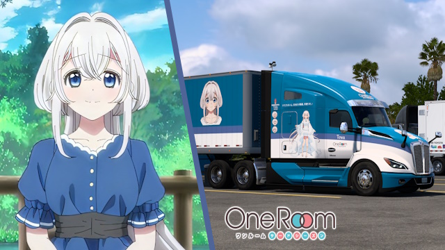 Kenworth T680 2022 Towa - One Room, Hiatari Futsuu, Tenshi-tsuki [Combo Skin]