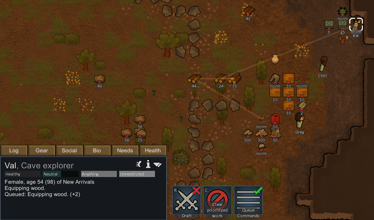 Queue Commands Button