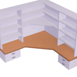 big desk semi  open