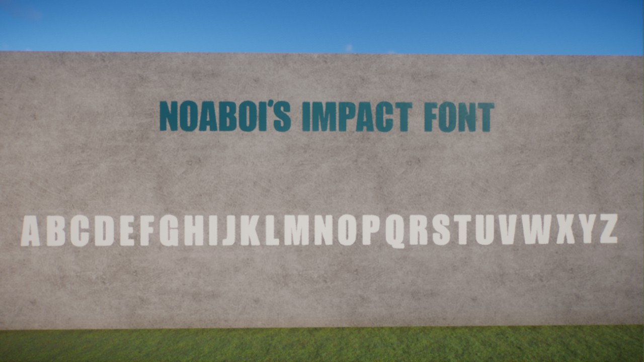Impact Font by NoaBo1