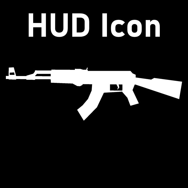 Counter-Strike Source - CV-47 HUD Icon (AK-47)