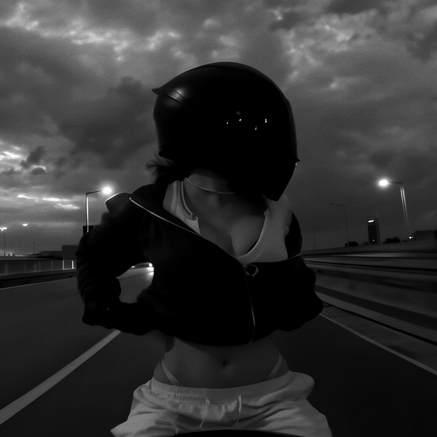 girl motorcyclist -alexandr preview