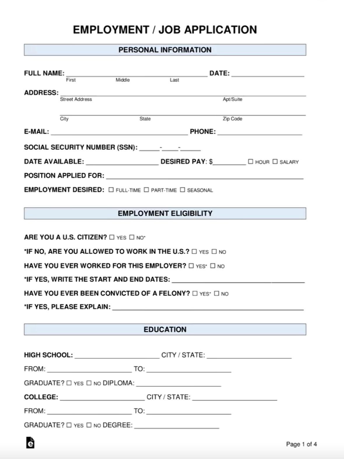 Job Application