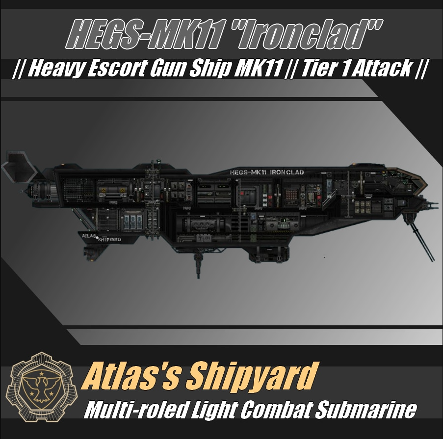 Heavy Escort Gun Ship-MK11 【CN】 – Barotrauma Mod