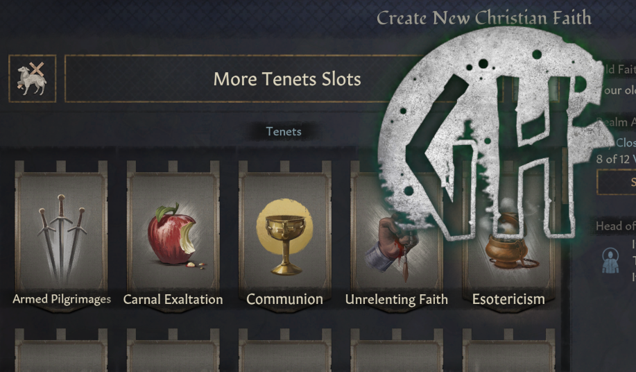 More Tenets Slots - Godherja-Patch