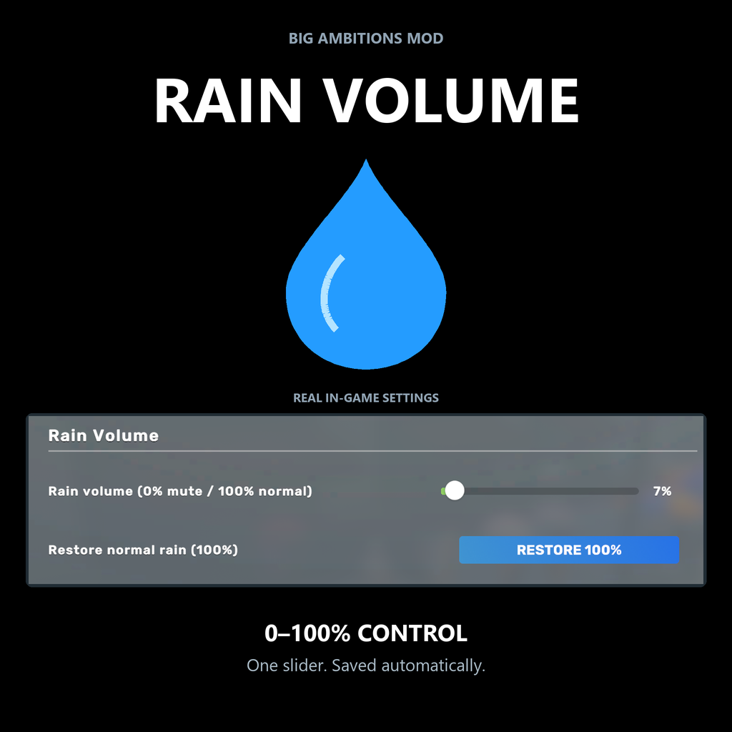 kawasaki's Rain Volume Slider preview