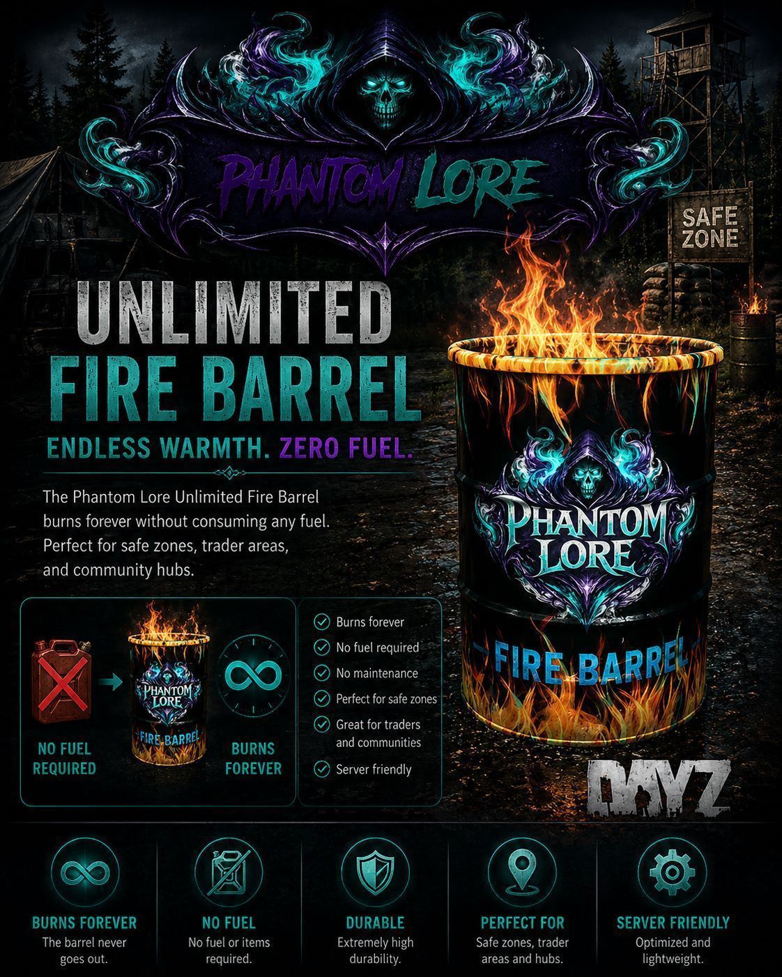 Phantom Lore Unlimited Fire Barrel