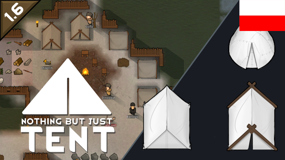 Camping Tent [PL] mod preview for RimWorld