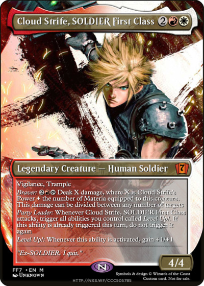 cloud strife mtg commander deck UP - D-Pro Apex Sleeves Dive into new commander decks featuring never Steam Workshop::Final Fantasy VII Custom