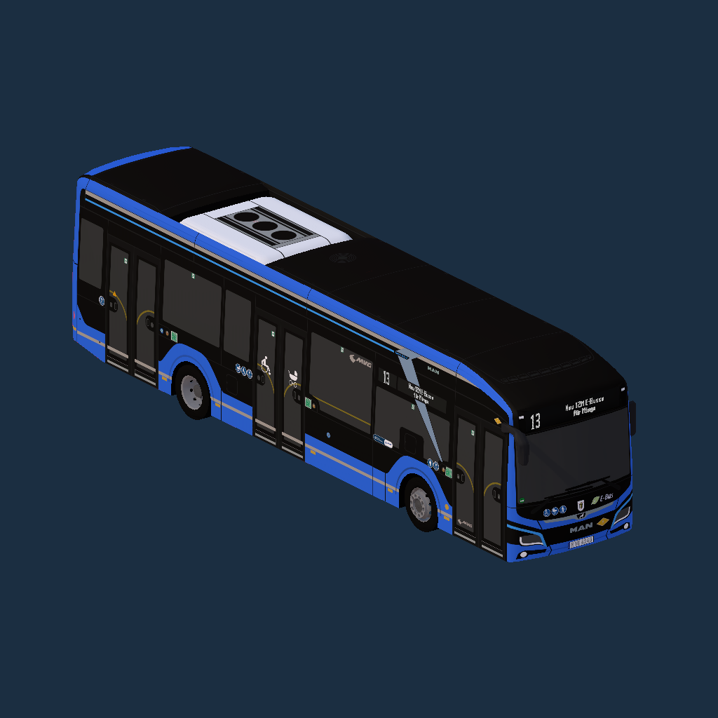 New MAN Lion´s City 12E MVG München mbH (west) Grundlack