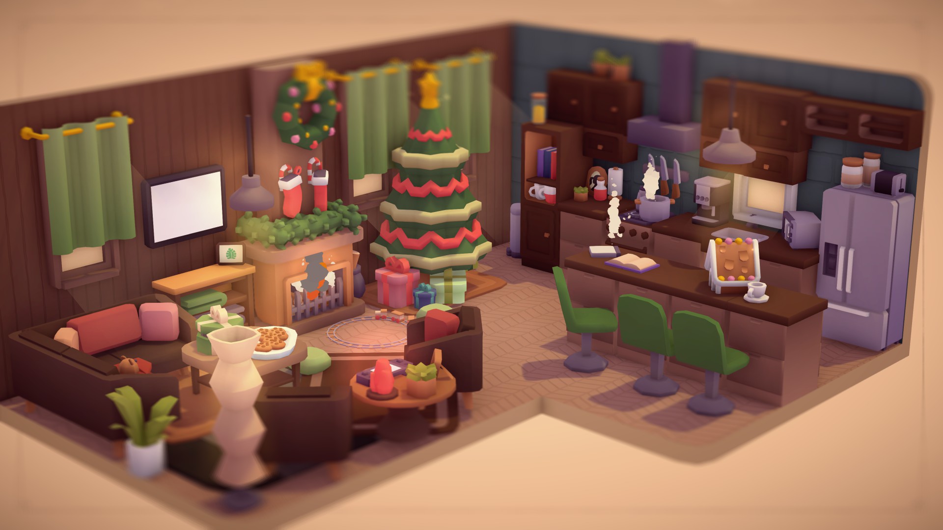 MakeRoom, Kenney, Cozy Decorating Game, Winter Update, Festive, Christmas 2025
