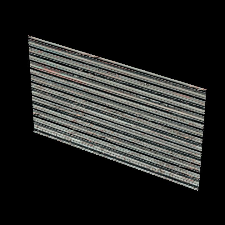 Corrugated wall 3x1 rusty #8