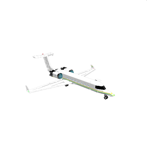 Bombardier Learjet 45 (Yellow)