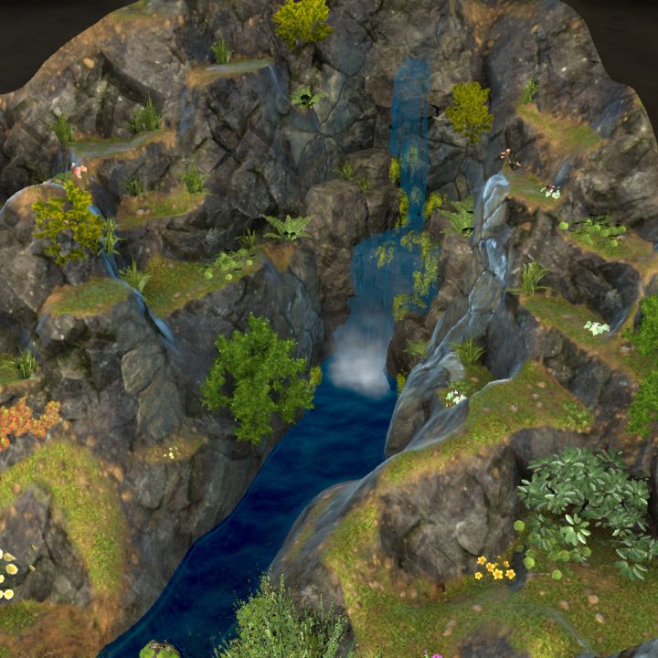Waterfall Battlemap DAM Challenge 10x10