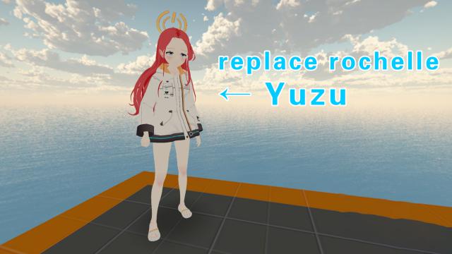 Blue Archive Yuzu（蔚蓝档案 花岡柚子）replace rochelle