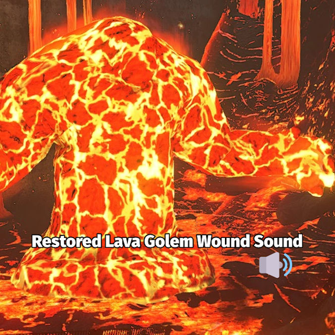 Restored Lava Golem Hurt Sound