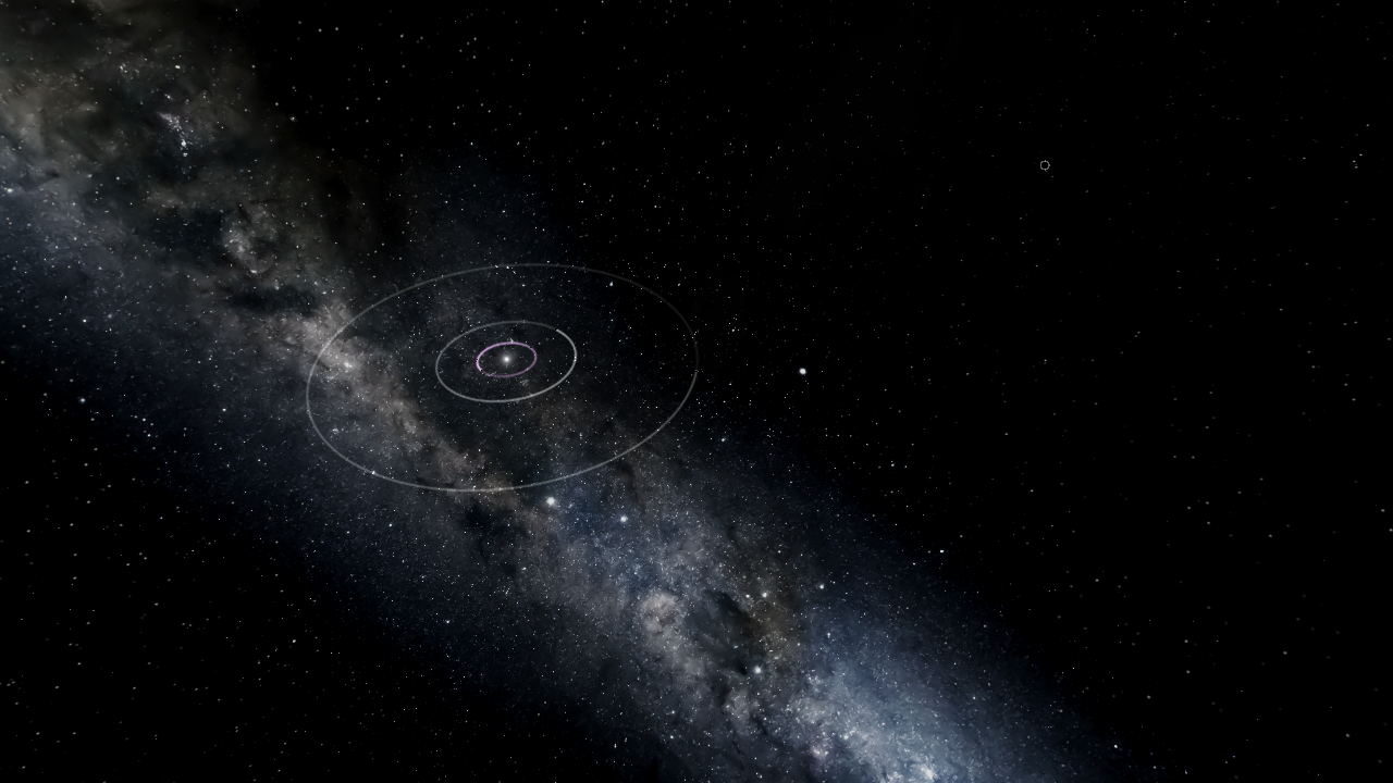 random solar system in the milky way
