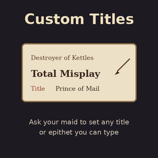 Custom Titles preview
