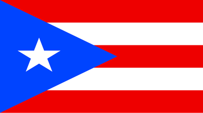 The flag of Puerto Rico