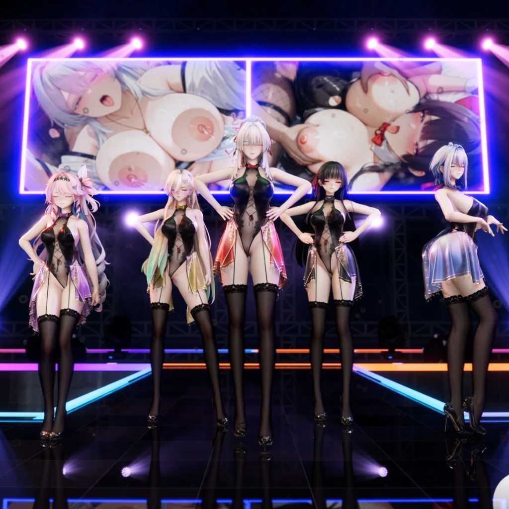 Blender201【绯雪❁Hiyuki&千咲❁Chisa&琳奈❁Lynae&嘉贝莉娜❁Galbrena&达尼娅❁Denia】Come Closer 이리로