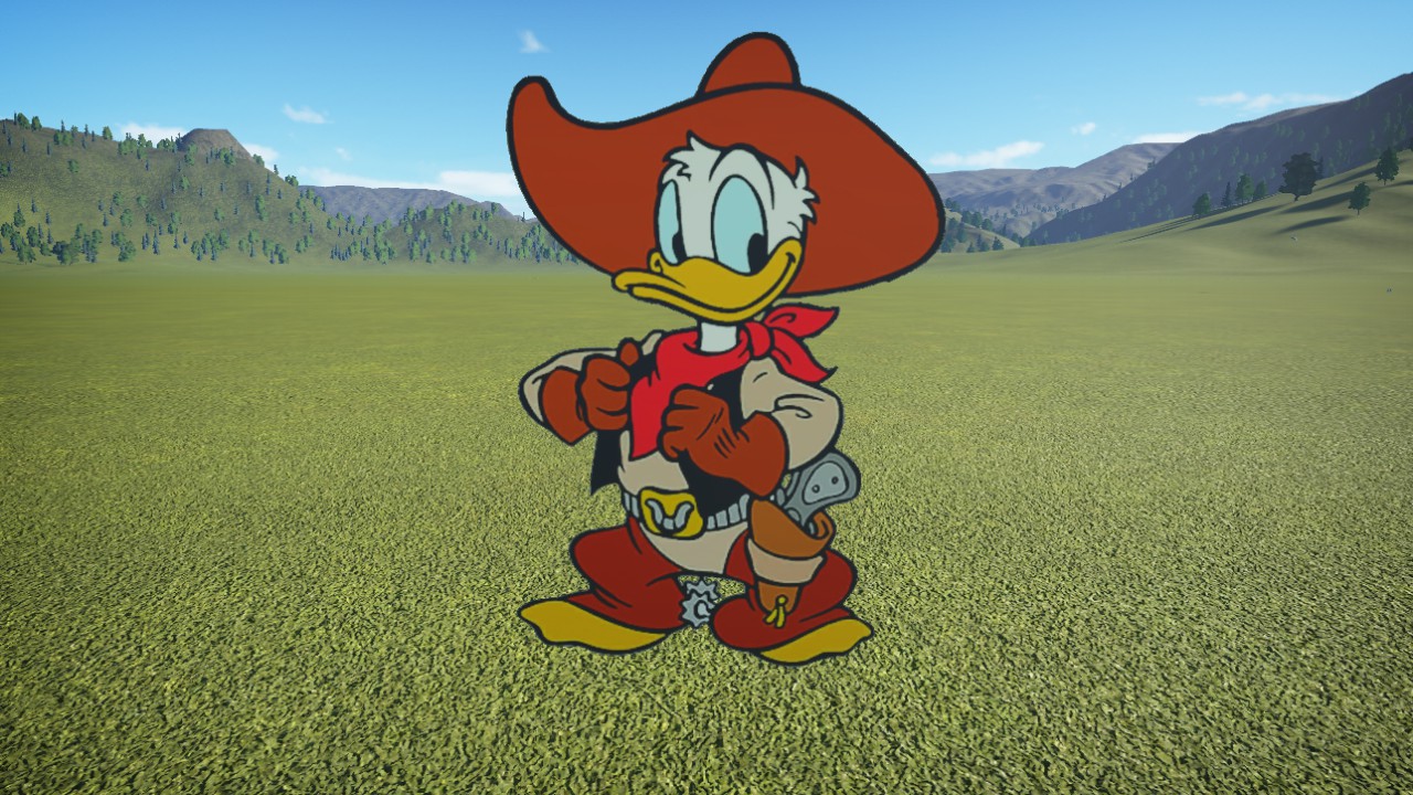 MM-DonaldDuckCowboyStandee