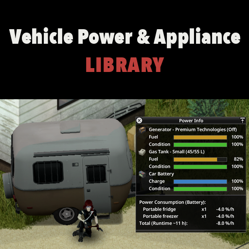 Vehicle Power and Appliance Library – Project Zomboid Mod