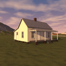 1900's small southern saddlebag house (unfurnished)