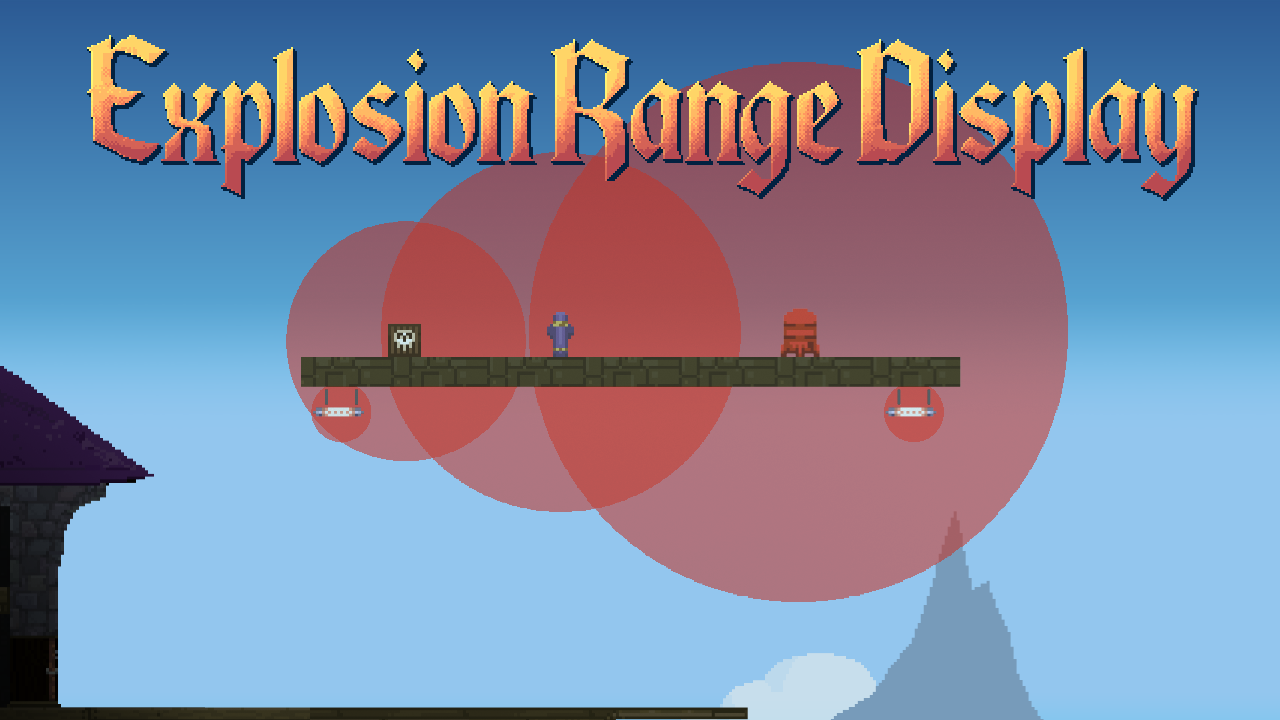Explosion range display