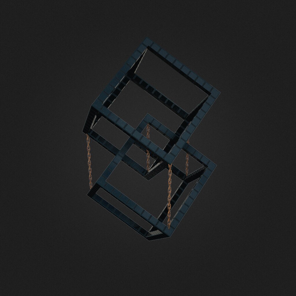 tensegrity cubes art