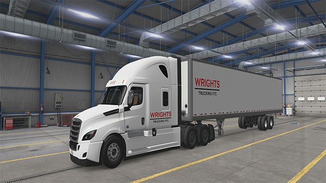 WRIGHTS TRUCKING VTC Box Trailers White skin