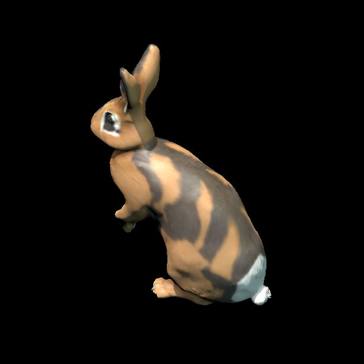 Standing Tan Stripe Rabbit