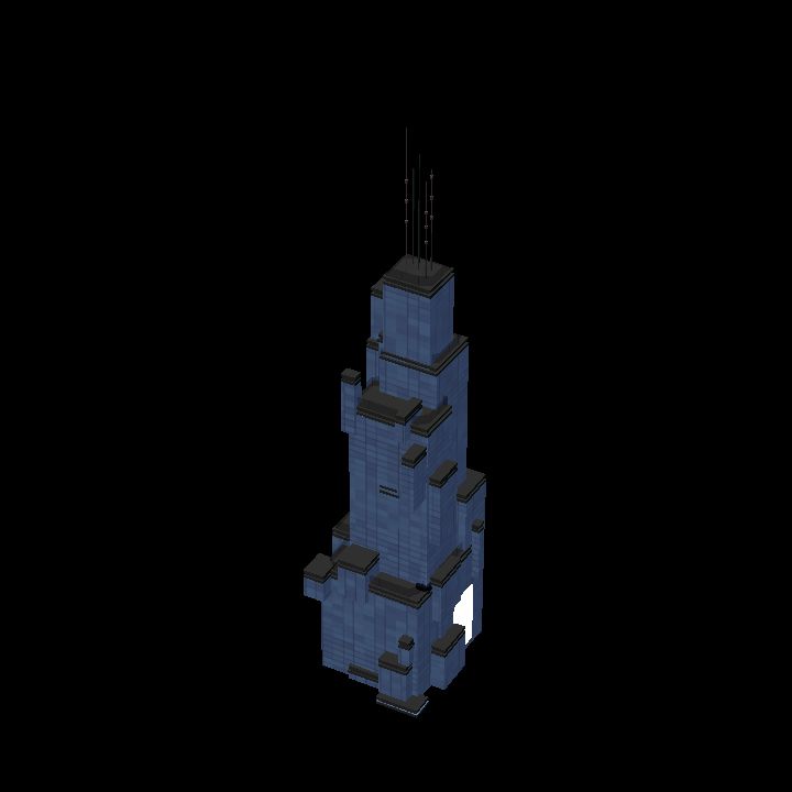 Low Poly Scifi Towers D 3