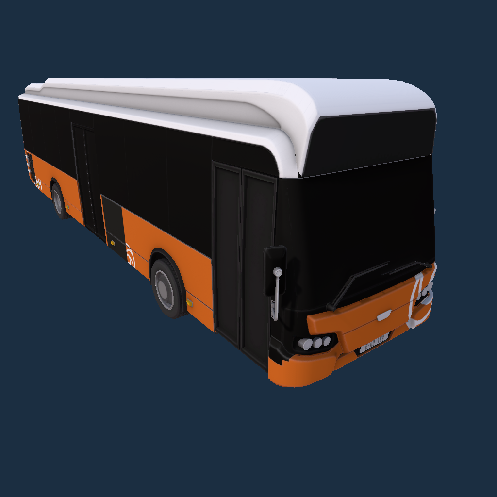 [Korea]Citea SLF-120 Electric 김해시내버스 좌석 신도색 (Korea Gimhae Bus Color Orange)