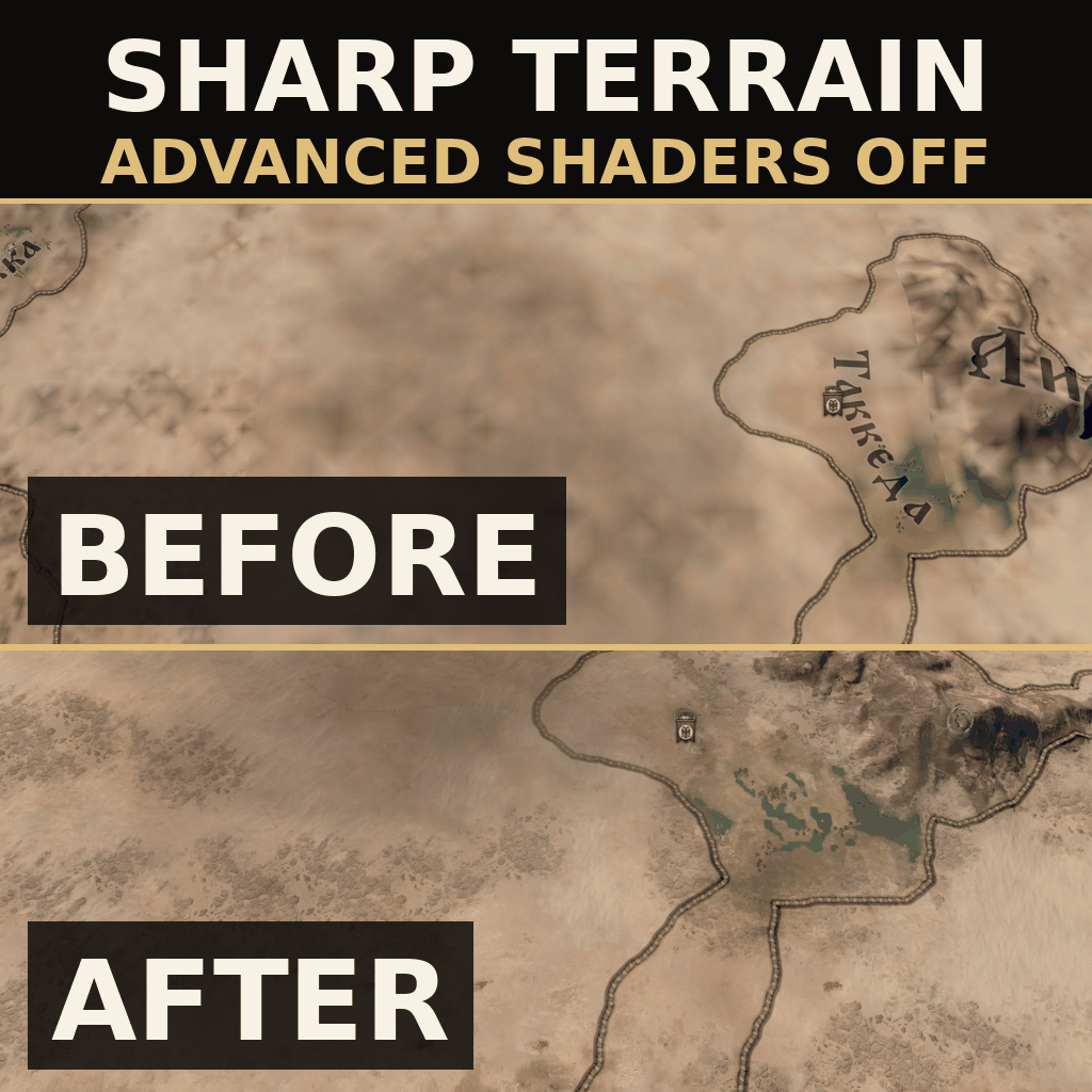 Sharp Terrain Without Advanced Shaders