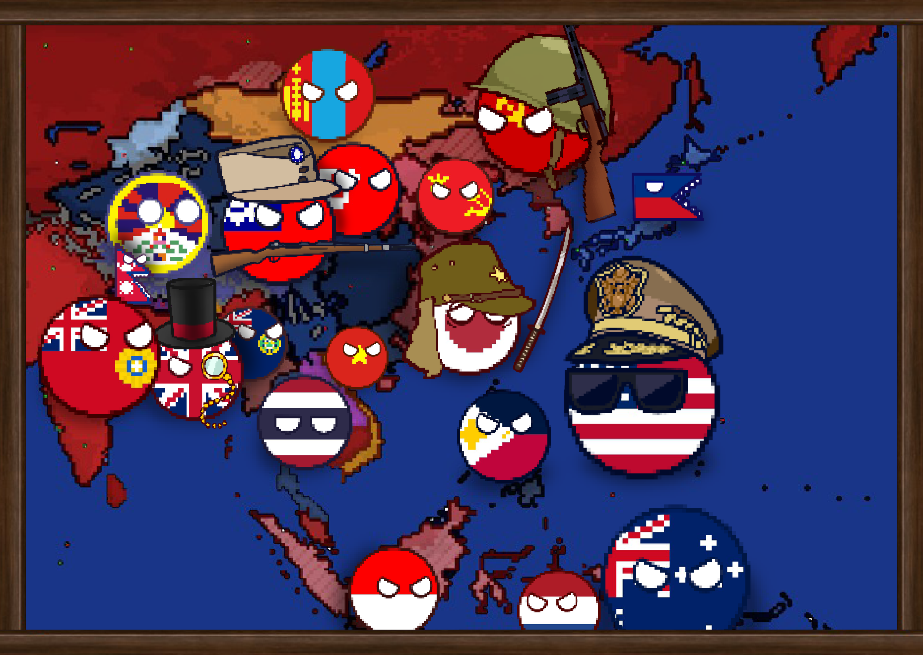 World Map September 2, 1945