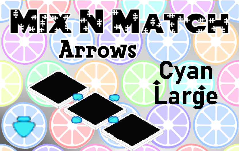 MixN'Match Arrows Cyan Large OJ
