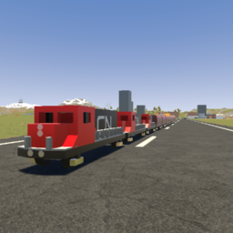 117 Car Canadian National Train