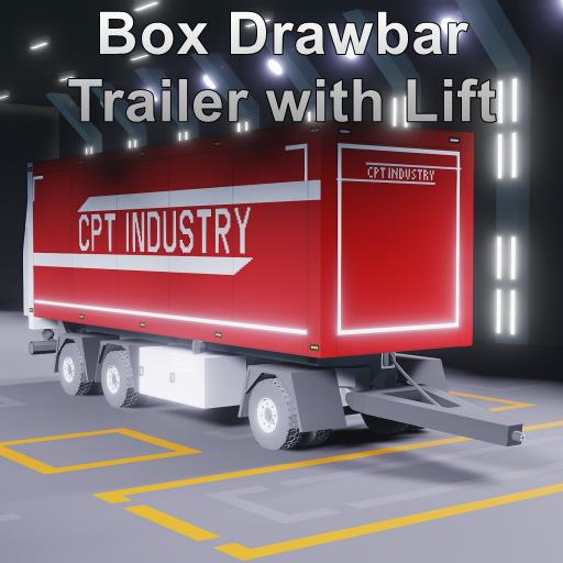 Box Drawbar Trailer with Lift