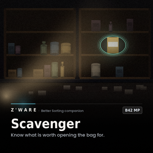 Z'Ware Scavenger: Show Me What Matters [Better Sorting Companion | B42 MP]