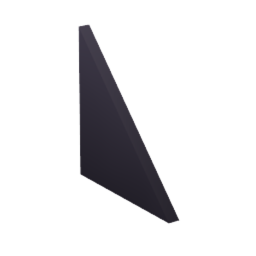 slanted wall