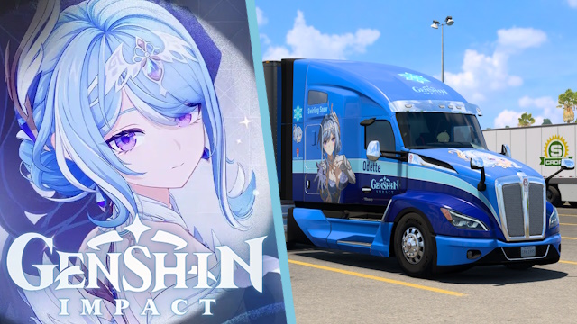 Kenworth T680 2022 Odette - Genshin Impact [Combo Skin]