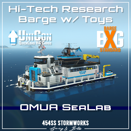 OMUA SeaLab - Advanced Research Barge (w/ Heli, Drone, Sub)