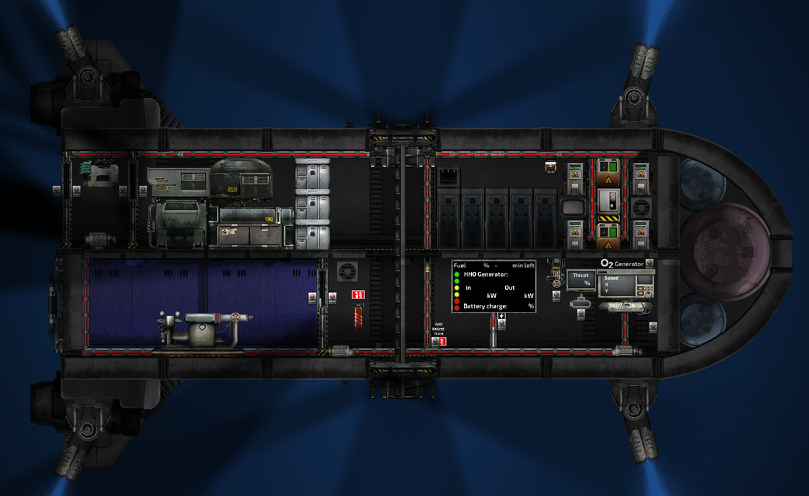 Small Hybrid Hunter 3 - Compact Automated Submarine – Barotrauma Mod